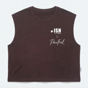 Camiseta sin mangas - ISNVirtual x Paufeel - marrón