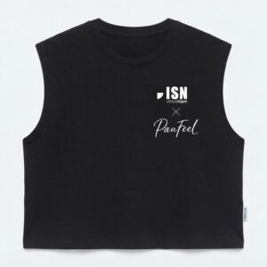 Camiseta sin mangas - ISNVirtual x Paufeel - negro