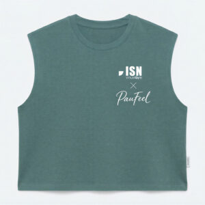 Camiseta sin mangas - ISNVirtual x Paufeel - verde